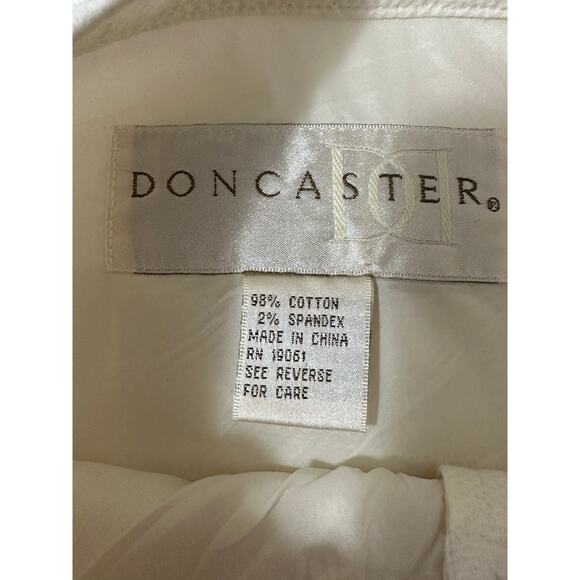 Doncaster creamy white pants and jacket set size 6 - Picture 3 of 16